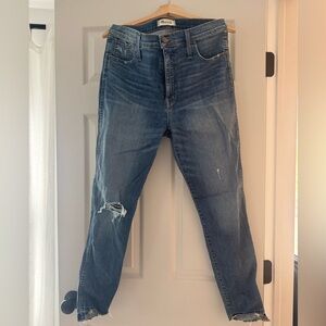Women’s Madewell Distressed Blue Jeans 32